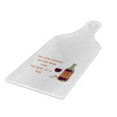 De windredder die Wijn vrij op een Snijplank (Hoek)