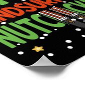 De Windsurf Notenkraker Grappige Kerstpyjama Poster (Hoek)