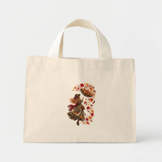 De Windverzamelaar – Whimsical Herfst Vrouw Mini Tote Bag