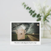 De Windy Bag Briefkaart (Staand voorkant)