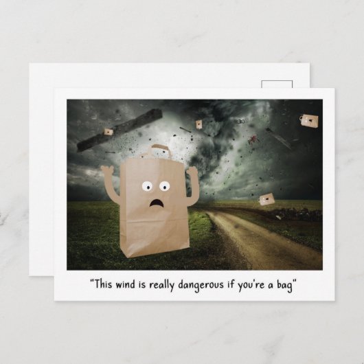 De Windy Bag Briefkaart (Voorkant / Achterkant)