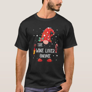 De Wine Lover Gnome Matching Family Kerstmis T-shirt