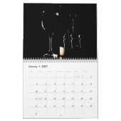 De Wine Wall Agenda - zwart en wijn Kalender (Jan 2027)