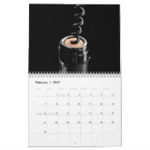 De Wine Wall Agenda - zwart en wijn Kalender (Feb 2027)