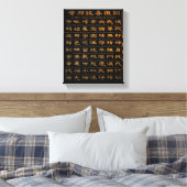 De Wing Chun-gedragsregels van het Ip-Man Canvas Afdruk (Insitu (Slaapkamer))