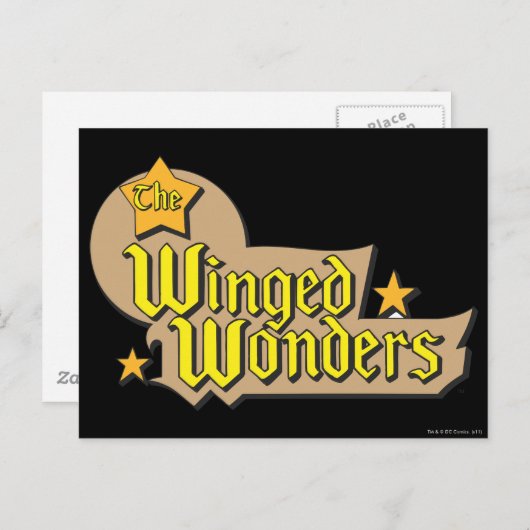 De Winged Wonders Logo Briefkaart (Voorkant / Achterkant)