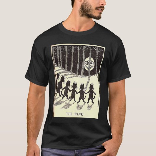 De Wink Wain Katten Dansen Rond De Maan T-shirt (Voorkant)