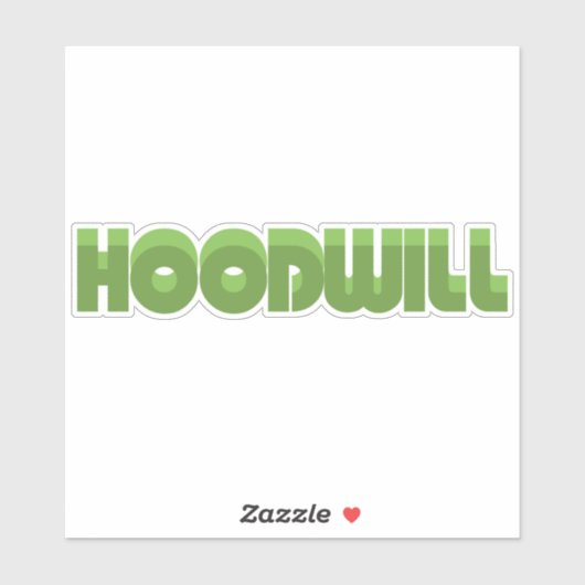 De winkel van de Goodwill Sticker (Vel)