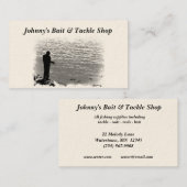 De Winkel van het aas en van de Uitrusting Visitekaartje (Voorkant / Achterkant)