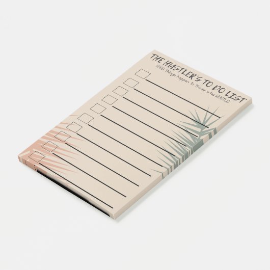 De winkelier moet een lijst maken post-it® notes (Schuin)