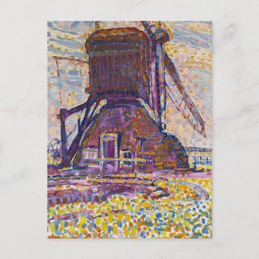 De Winkelmolen | Piet Mondriaan Briefkaart (Voorkant)