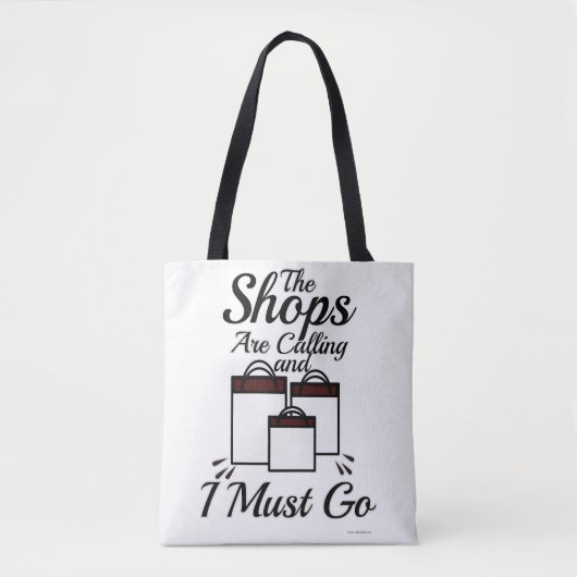 De winkels noemen de koel-winkelslogan groot tote bag (Voorkant)