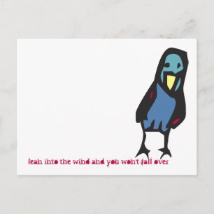de winnaar van de vogelgriep briefkaart