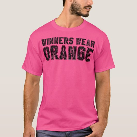 De winnaars Draag het Oranje Team van de Camp van  T-shirt (Voorkant)