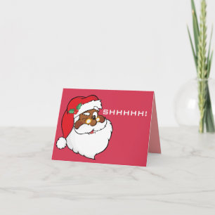 De winnende Black Kerstgeheimen Feestdagen Kaart