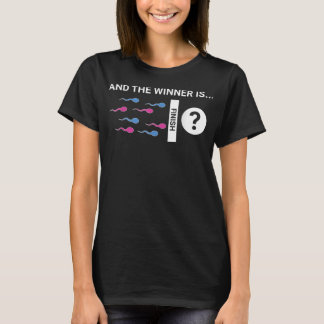 De winnende partij is de eigenaar van het Baby. T-shirt