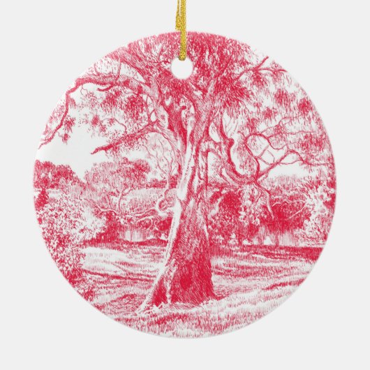 De Winnie the Pooh Tree - Keramisch Ornament (Achterkant)