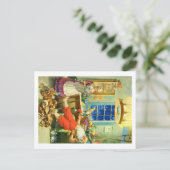 De Winst van de Kerstman naar de Arctica Feestdagenkaart (Staand voorkant)