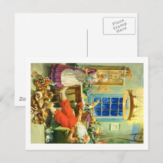 De Winst van de Kerstman naar de Arctica Feestdagenkaart (Voorkant / Achterkant)