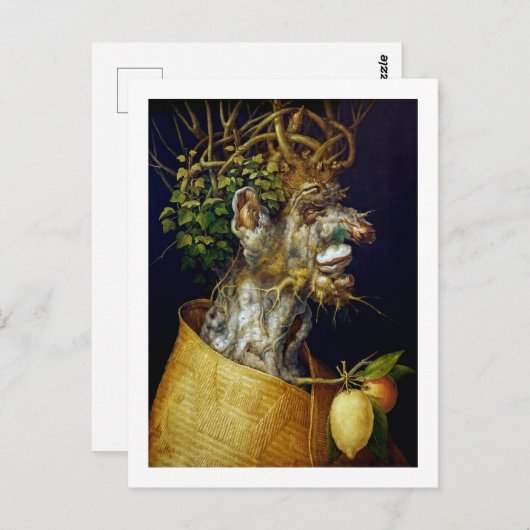 De winter, Arcimboldo Briefkaart (Voorkant / Achterkant)