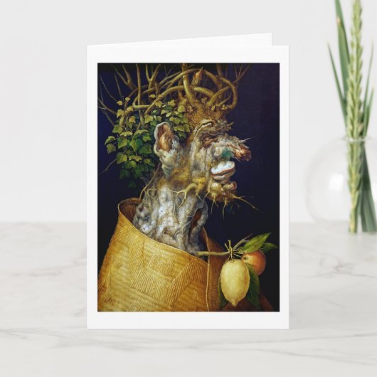 De winter, Arcimboldo Kaart (Voorkant)