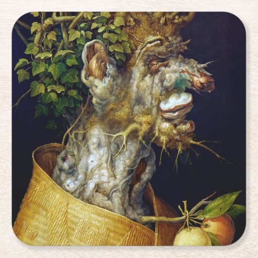 De winter, Arcimboldo Kartonnen Onderzetters (Voorkant)