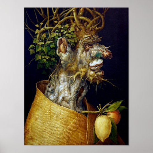 De winter, Arcimboldo Poster (Voorkant)