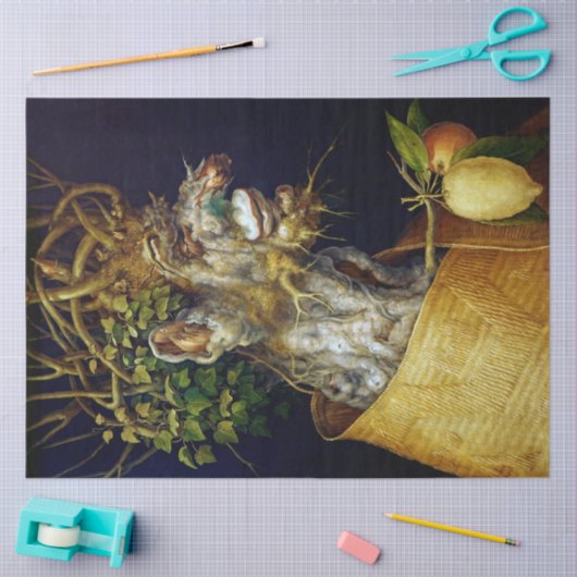 De winter, Arcimboldo Tissuepapier (Craft)