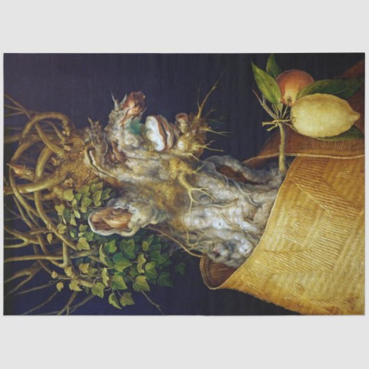 De winter, Arcimboldo Tissuepapier (Voorkant)