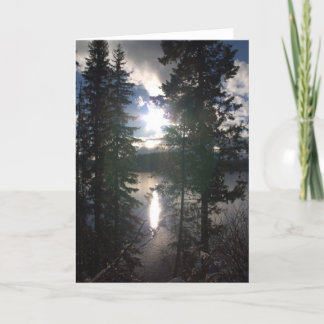 De winter bij het Meer Feestdagen Kaart