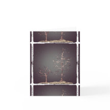 de winter bomen in Dawn Notecard