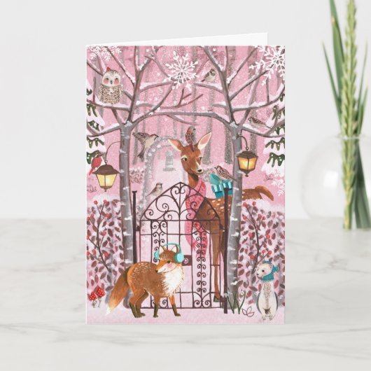 De winter Bos | Vakantie | de Kaarten van Groeten (Voorkant)