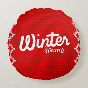 De winter droomt kussen ontwerp