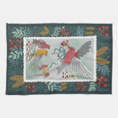 De Winter Earth Song Green Kitchen Towelen Theedoek (Horizontaal)