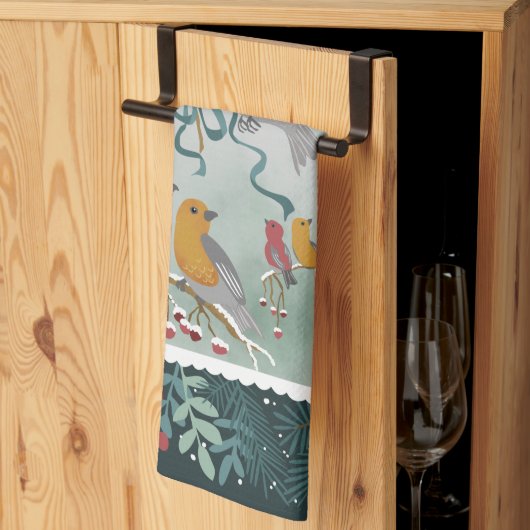 De Winter Earth Song Green Kitchen Towelen Theedoek (Derde Gevouwen)