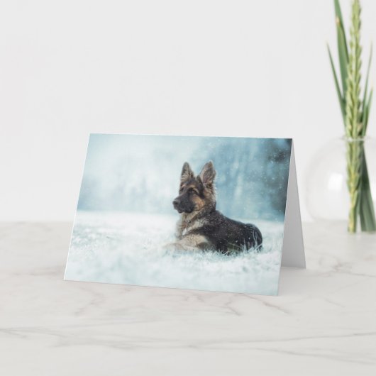 De winter feestdagen kaart (Voorkant)