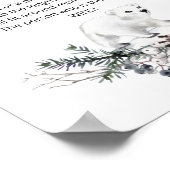 De winter hoe groot is het buikspel van mama poster (Hoek)