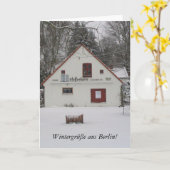 De winter in Berlijn Kaart (Gele Bloem)
