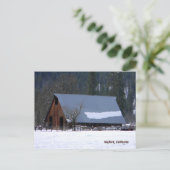 De winter in de bergen..... briefkaart (Staand voorkant)