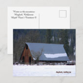 De winter in de bergen..... briefkaart (Voorkant / Achterkant)