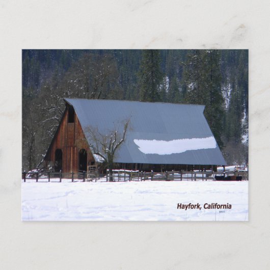 De winter in de bergen..... briefkaart (Voorkant)