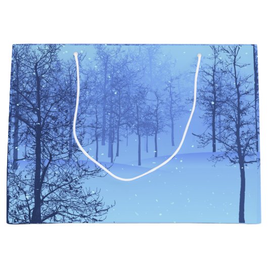 De winter in de Bossen op een Groot Cadeauzakje (Voorkant)