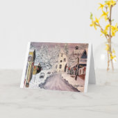 DE WINTER IN DE STAD CA, WATERCOLOUR VAN NEVADA, KAART (Gele Bloem)