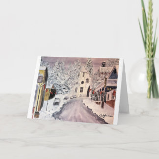 DE WINTER IN DE STAD CA, WATERCOLOUR VAN NEVADA, KAART