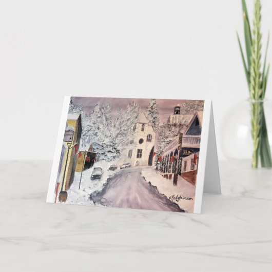 DE WINTER IN DE STAD CA, WATERCOLOUR VAN NEVADA, KAART (Voorkant)