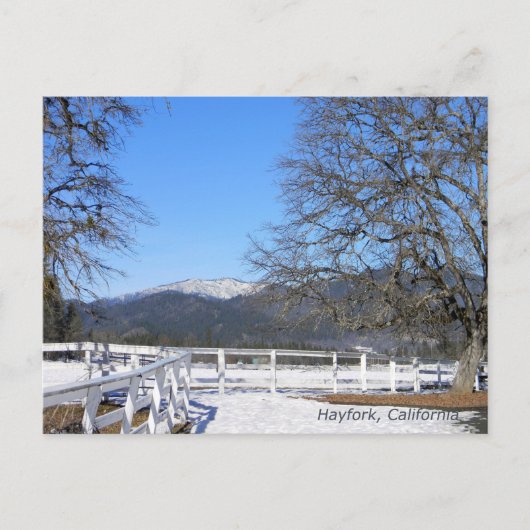 De winter in de vallei..... briefkaart (Voorkant)