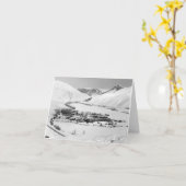 De winter in de Vallei van de Zon, Idaho, circa Kaart (Gele Bloem)