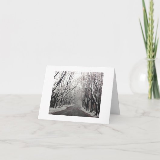 De winter in een Nota Feestdagen Kaart (Voorkant)