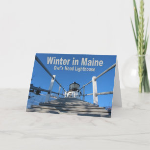 De winter in Maine Kaart