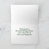 De winter in Wisconsin Feestdagen Kaart (Binnen)